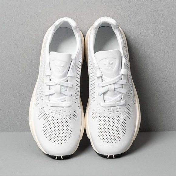 NWT Adidas Falcon Allluxe White Sneakers Flatform - Picture 5 of 7